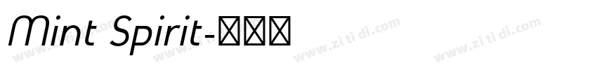 Mint Spirit字体转换
